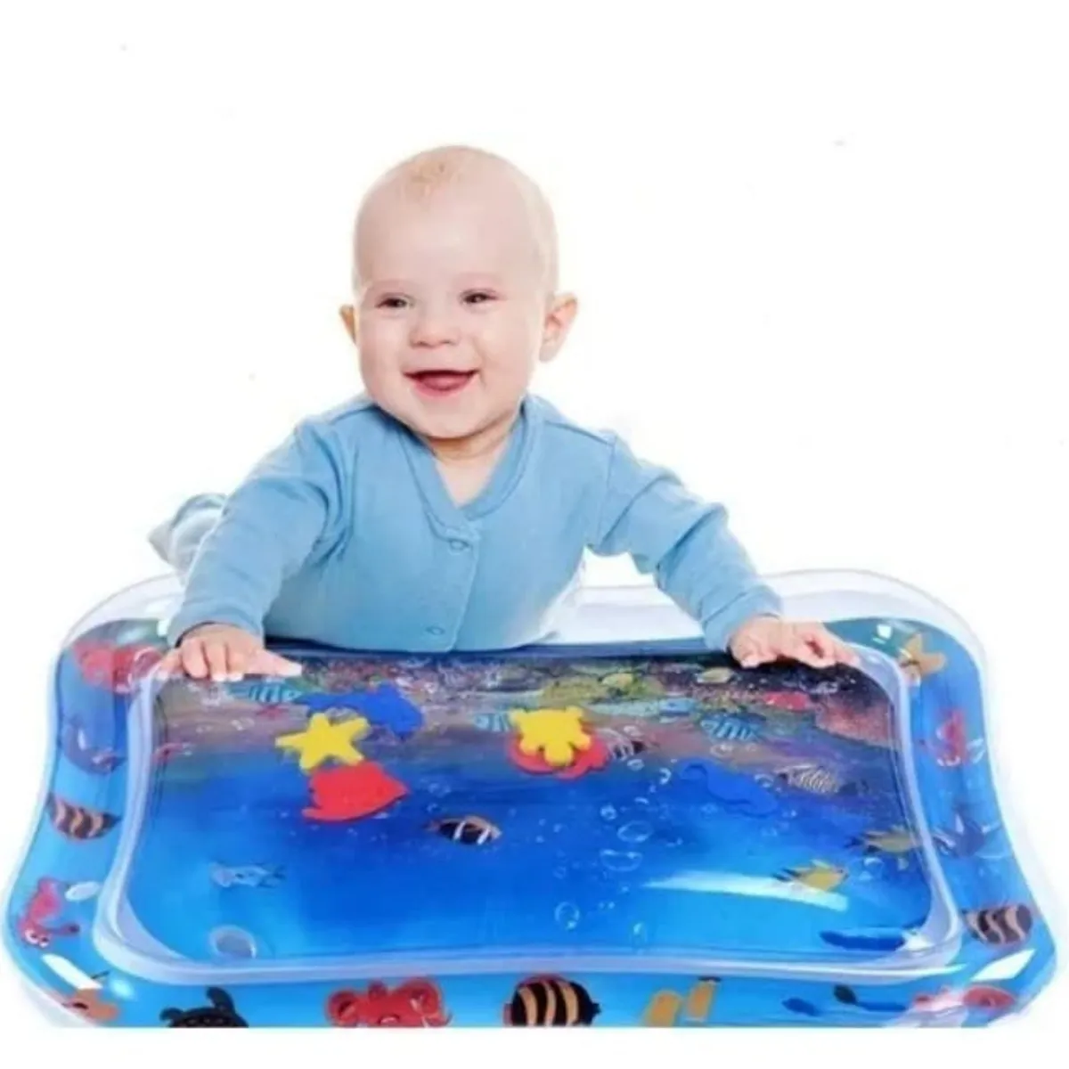 GENERICO - Alfombra Sensorial para Bebé AZUL (+ 3 meses)