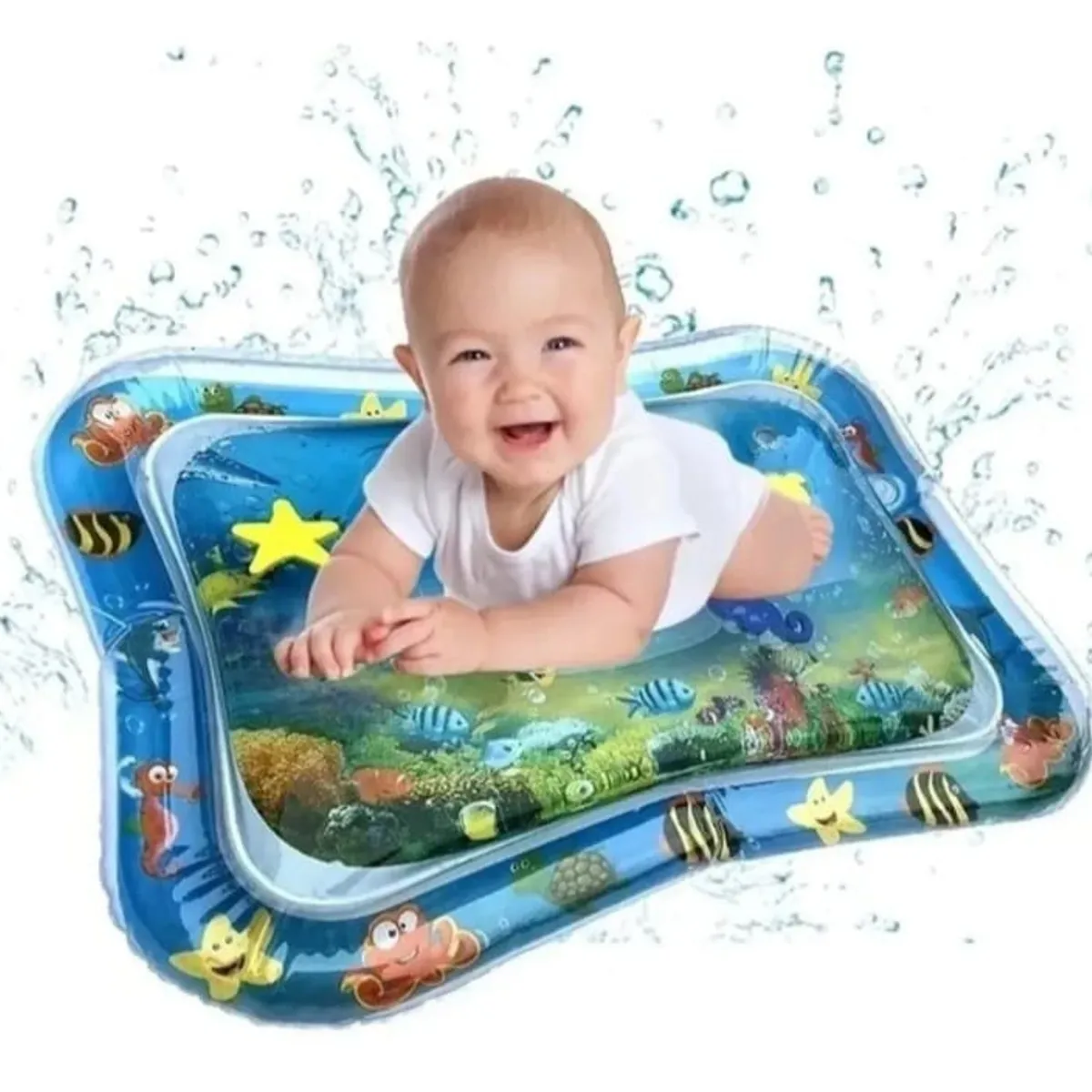 GENERICO - Alfombra Sensorial para Bebé AZUL (+ 3 meses)