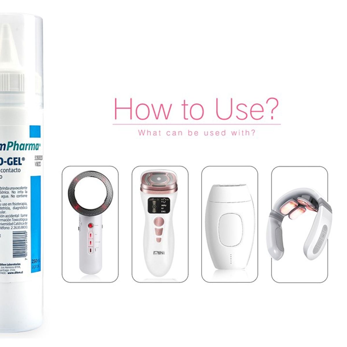 DIFEM PHARMA - Gel conductor de Ultrasonido Biodegradable