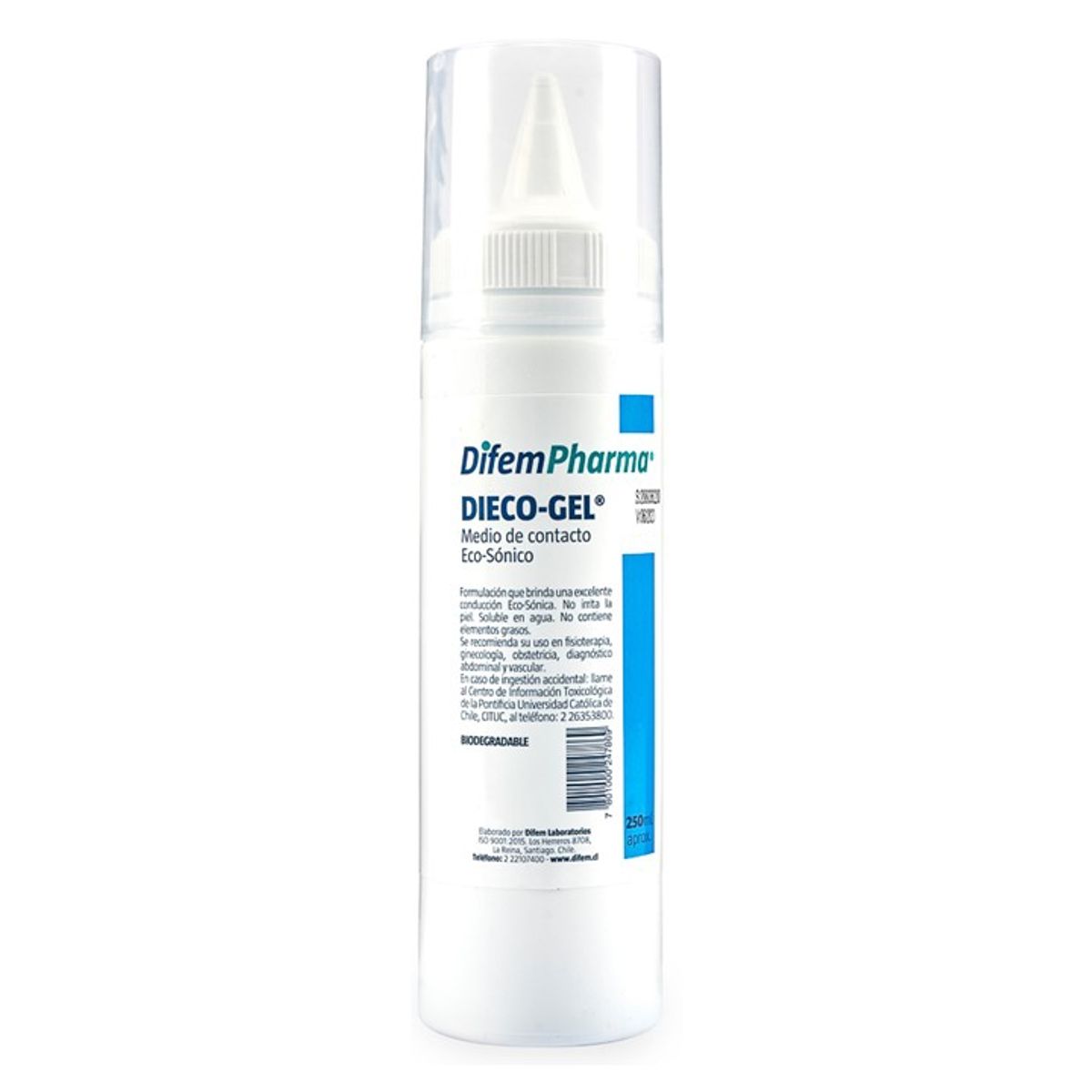 DIFEM PHARMA - Gel conductor de Ultrasonido Biodegradable