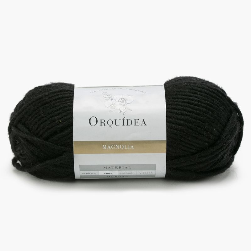 GENERICO - Lana 100% Magnolia Orquidea 100 grs - Negro 205