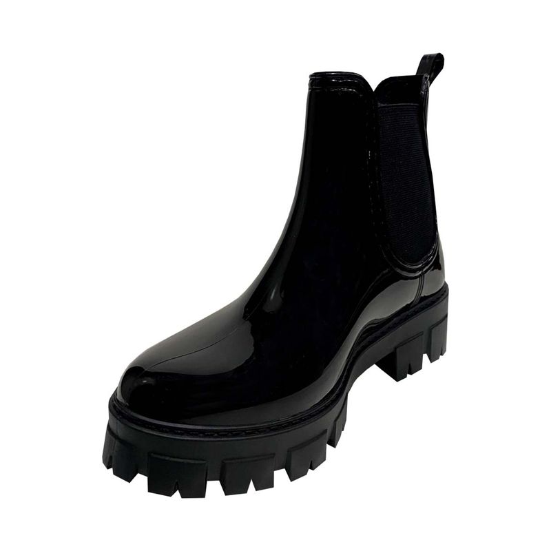 Botin Gamuza Botines Mujer Todo Piel Botín De Agua Negro