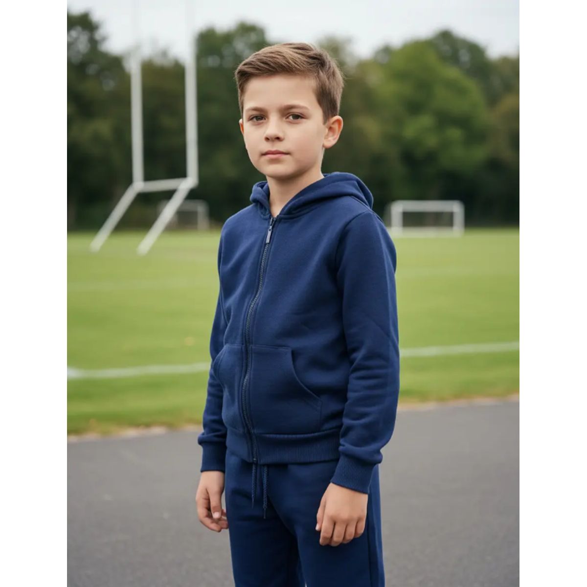 AGW - Pack 3 Conjuntos Pantalón Buzo + Polerón Niño Unisex Algodon