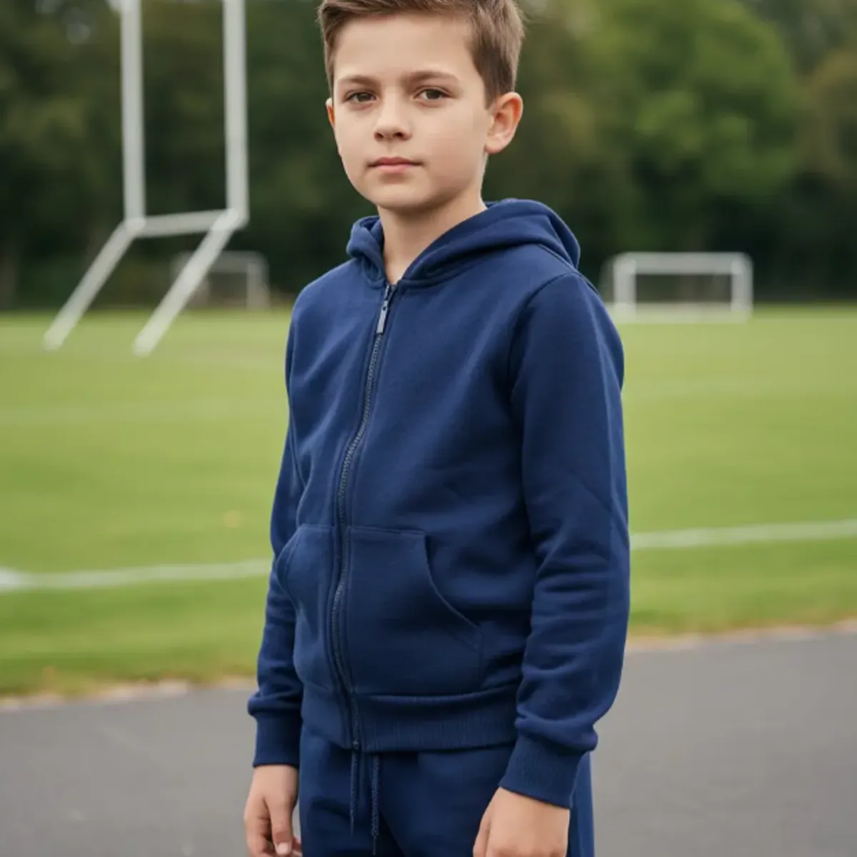 AGW - Pack 3 Conjuntos Pantalón Buzo + Polerón Niño Unisex Algodon