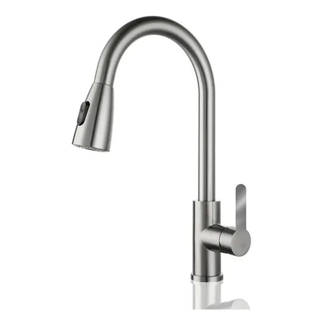 ESHOPANGIE - Llave Grifo Monomando Lavaplatos Extensible Niquel