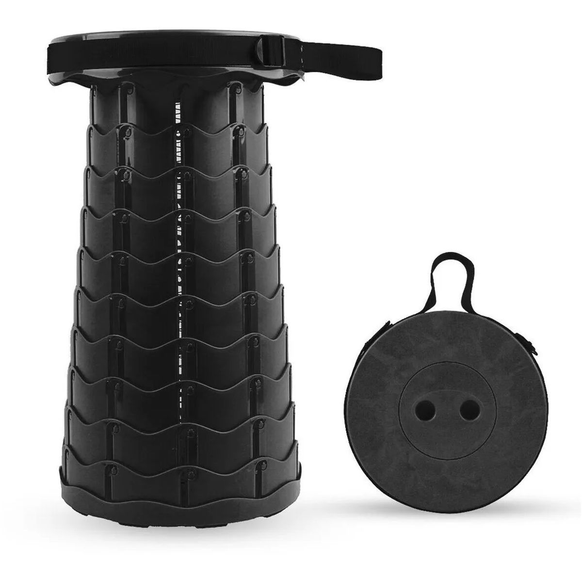 GENERICO - Silla Plegable Camping Piso Plegable Plastico Taburetes Portatil