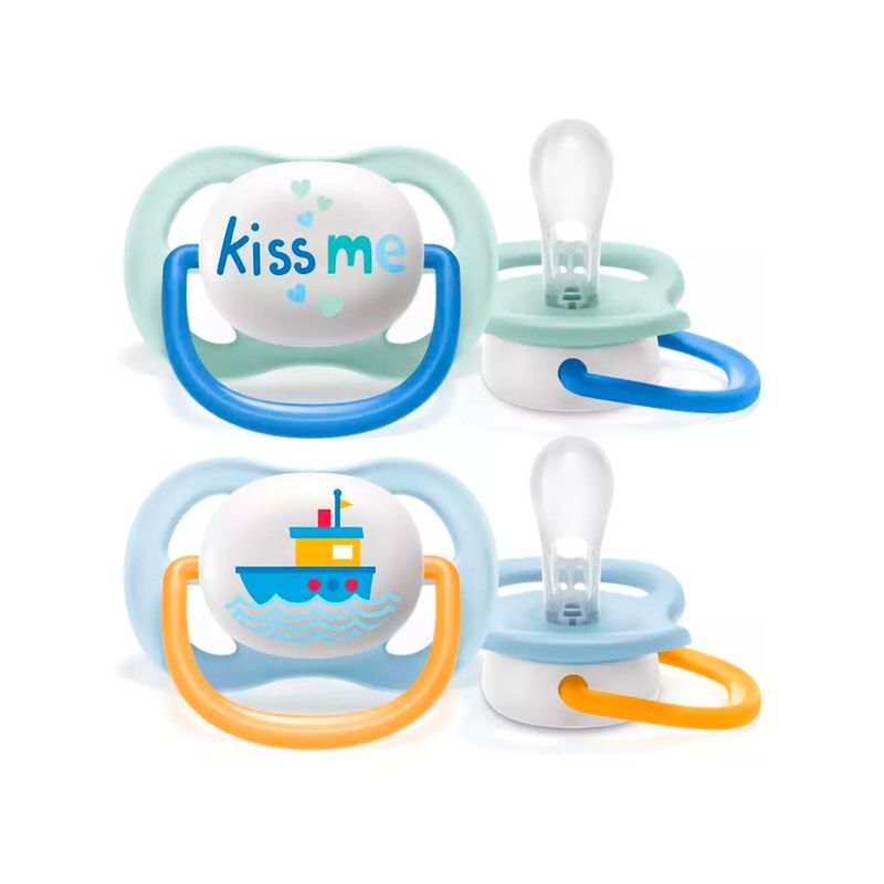 AVENT - Chupete Avent Ultra Air Beso Barco 0-6m 2UN