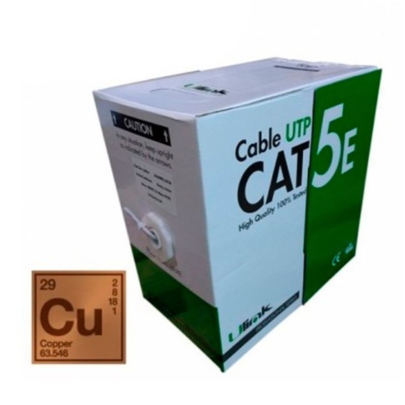 ULINK - Cable De Red Utp Cat5e Caja De 305mts 100 Cobre  Premium