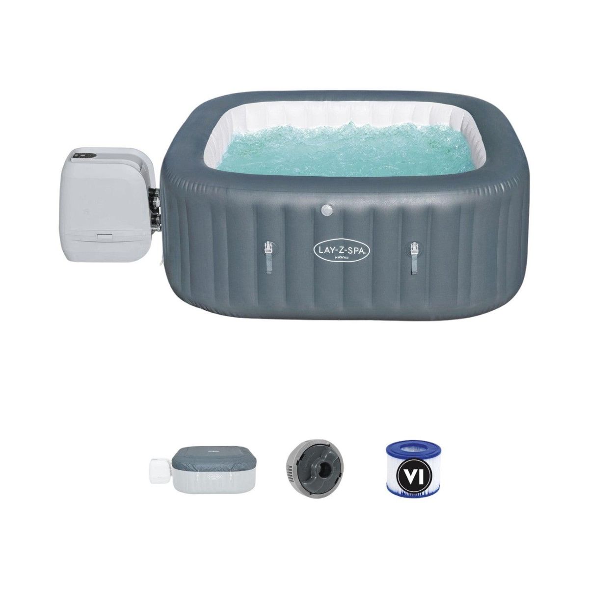 BESTWAY - Hot Tub Inflable Hawaii Hidromasaje 6 Pers Bestway
