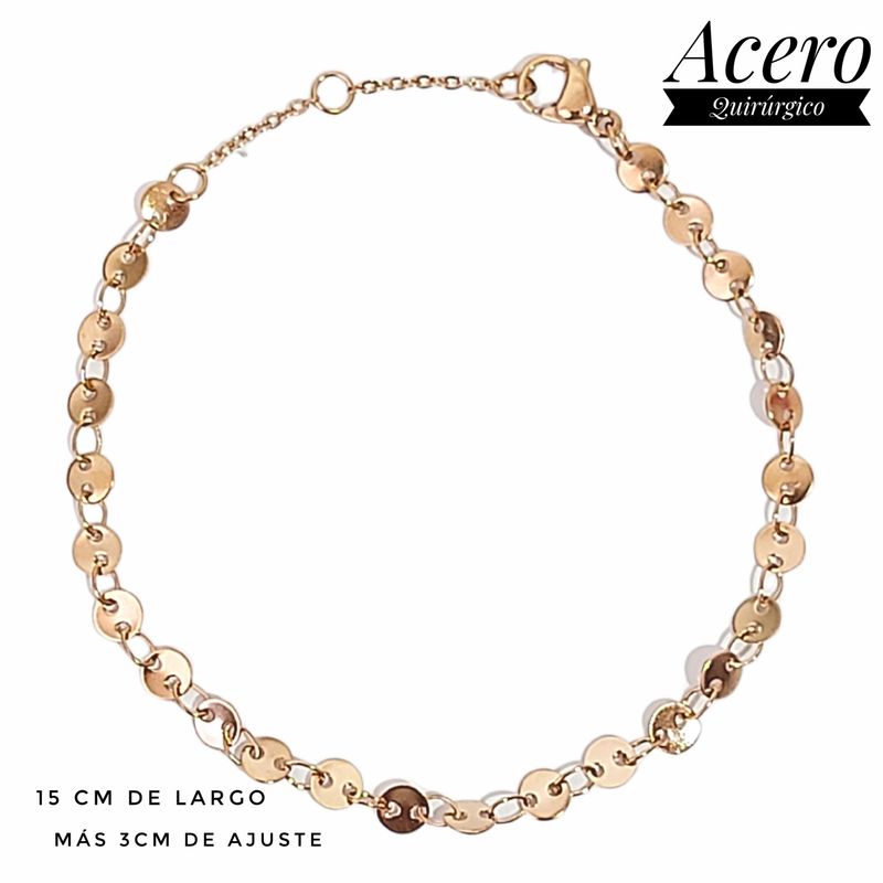GENERICO - Pulsera Acero Quirúrgico Puntos
