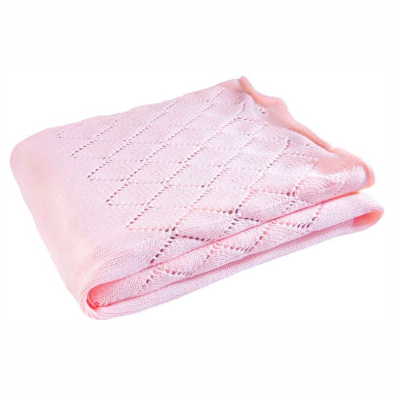 OWI - Manta 100 Algodón Diamante Rosa
