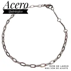 GENERICO - Pulsera Acero Quirúrgico Mini Eslabones
