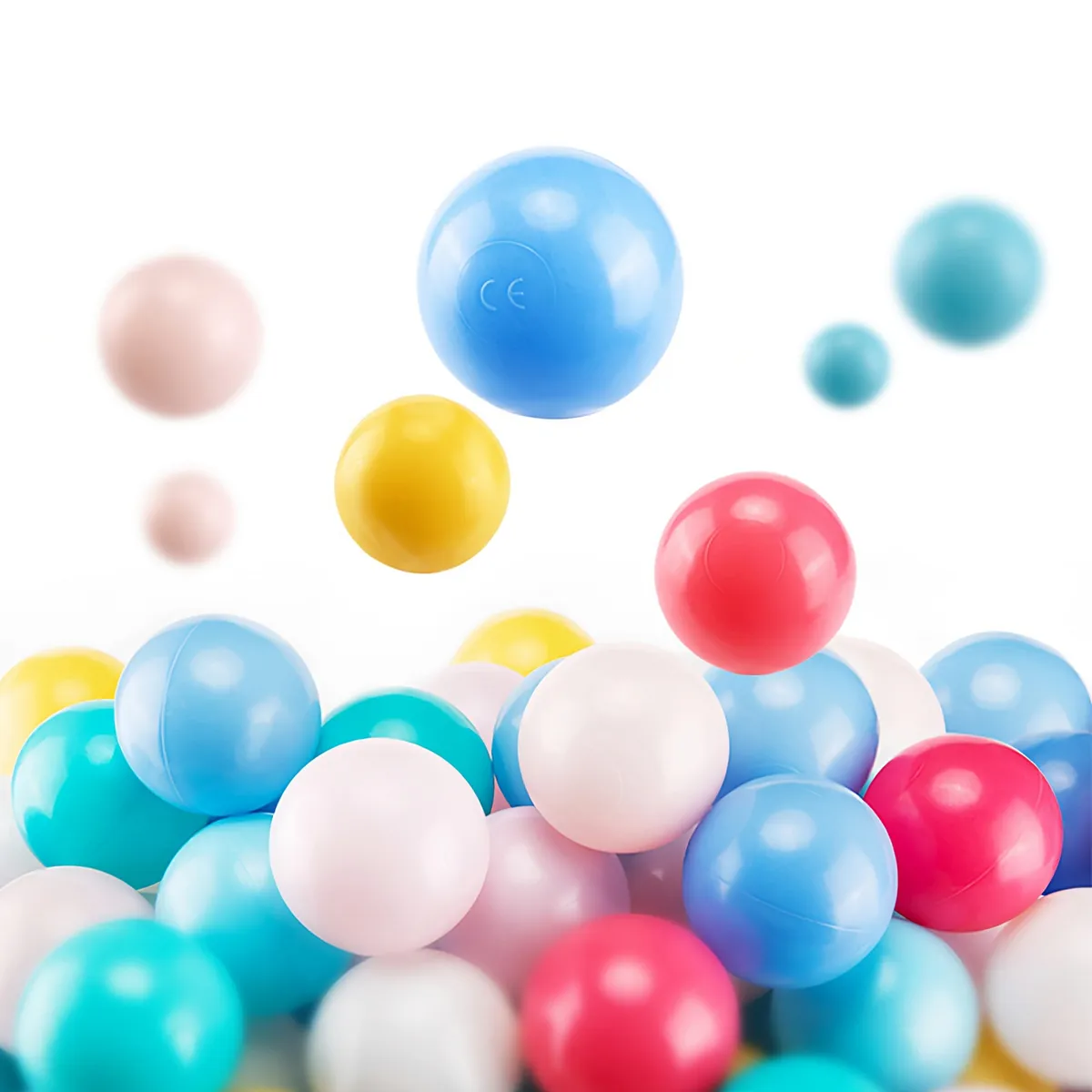 CRUSEC - Pack 100 Pelotas Plásticas Para Piscina 7 cm Infantil