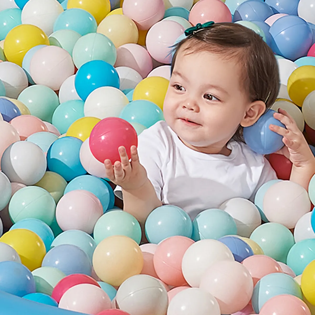 CRUSEC - Pack 100 Pelotas Plásticas Para Piscina 7 cm Infantil