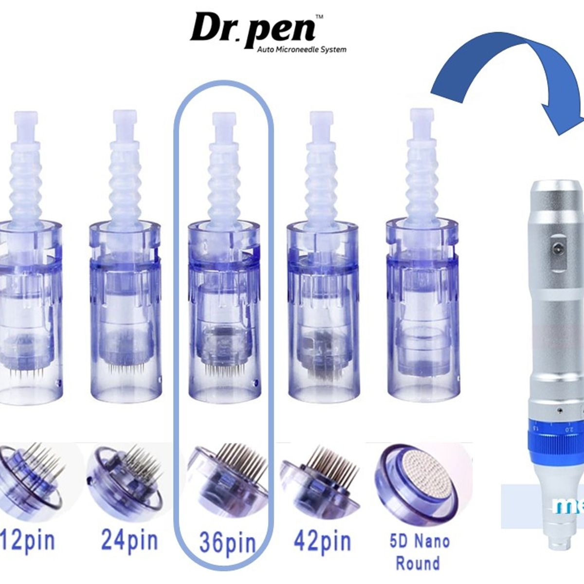 GENERICO - Cartucho Dermapen Dr. Pen A6 36 Pines Pack 10