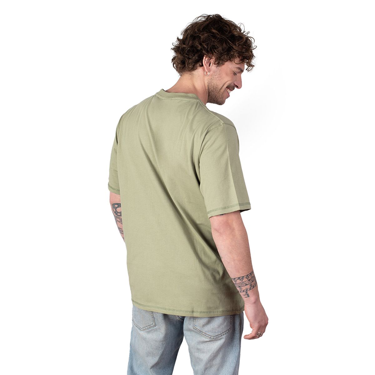 LENGA - Polera Molle Cuello Redondo con Botones Uvpro Hombre Lenga