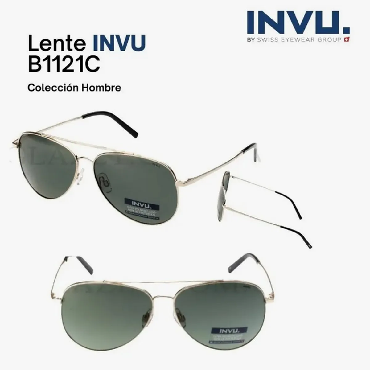INVU - Lentes de Sol Invu UV 400 Ultra Polarizados B1121