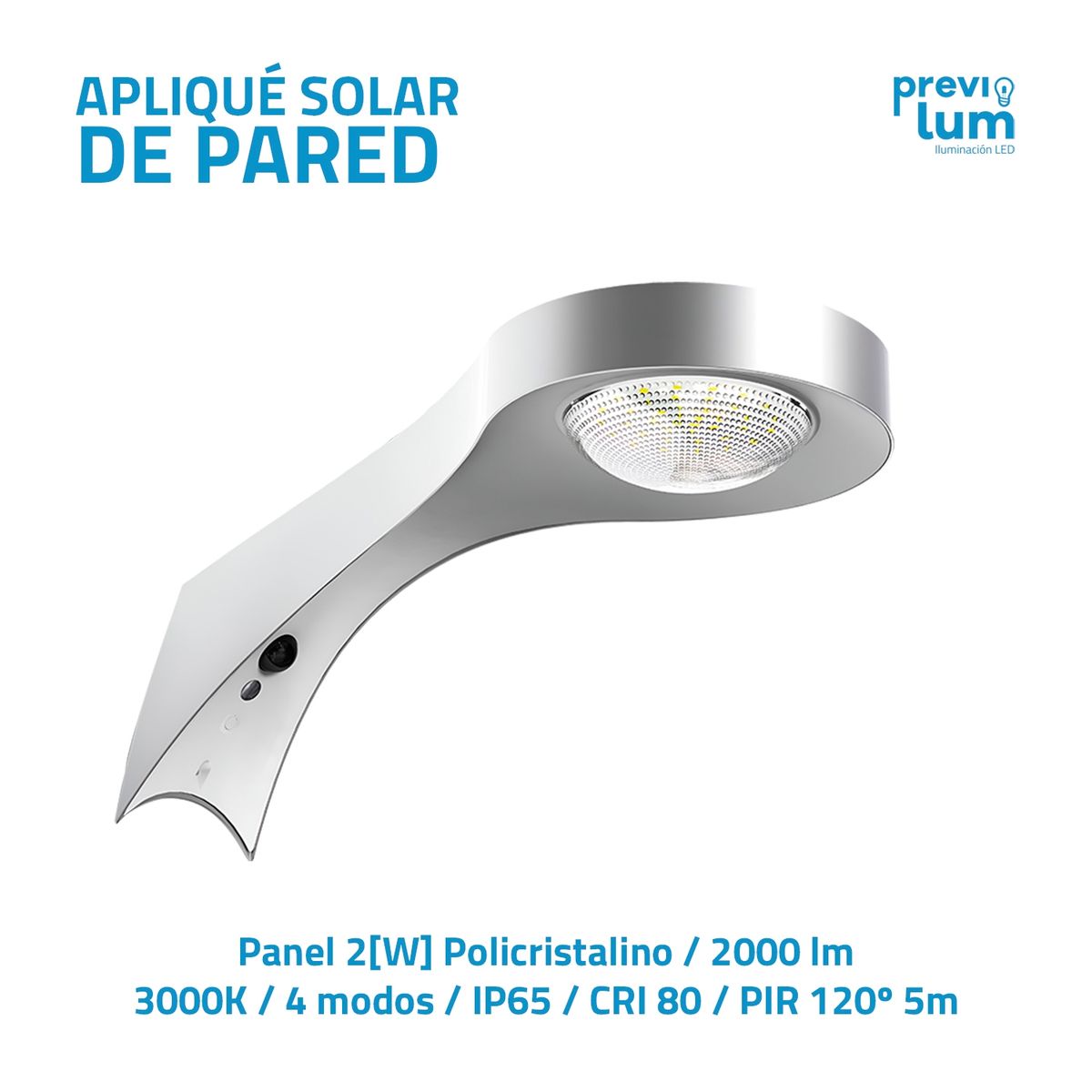 PREVILUM - Aplique SOLAR de pared