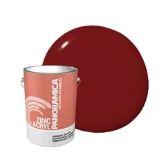 PINTURAS PANORAMICA LTDA - Zinc acryl pintura para techos y galvanizados galon color rojo