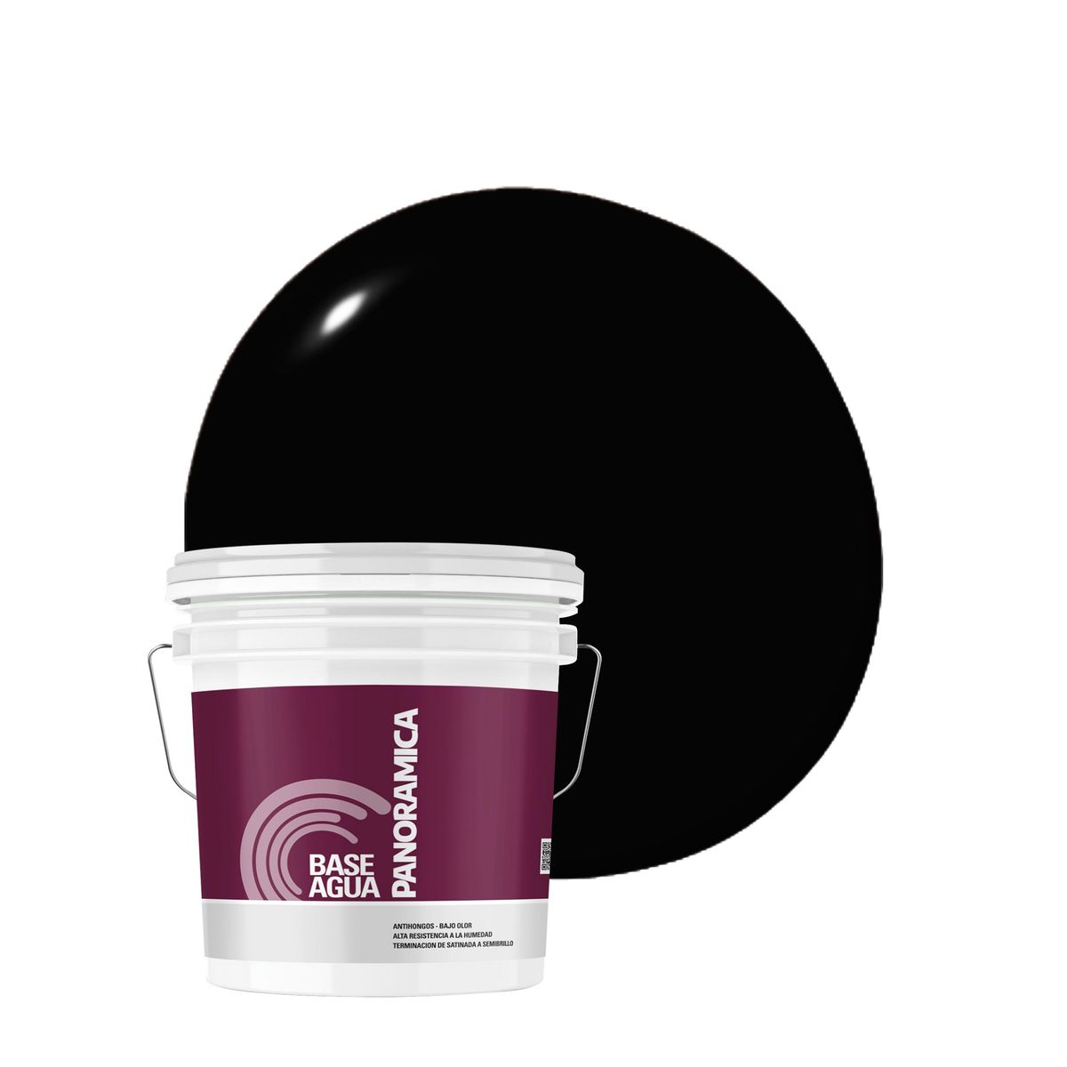 PINTURAS PANORAMICA LTDA - Zinc Acryl Pintura para Techos y Galvanizados Color Negro Balde 4 Galones