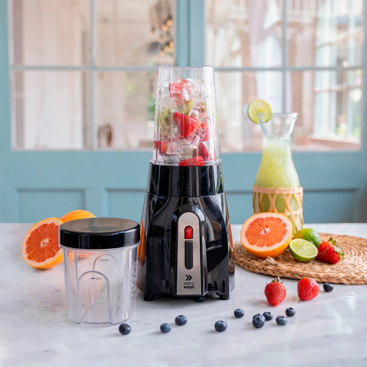 EASYWAYS - Licuadora Personal NutriBlender dos jarros 300 Ml, 600 Ml EasyWays