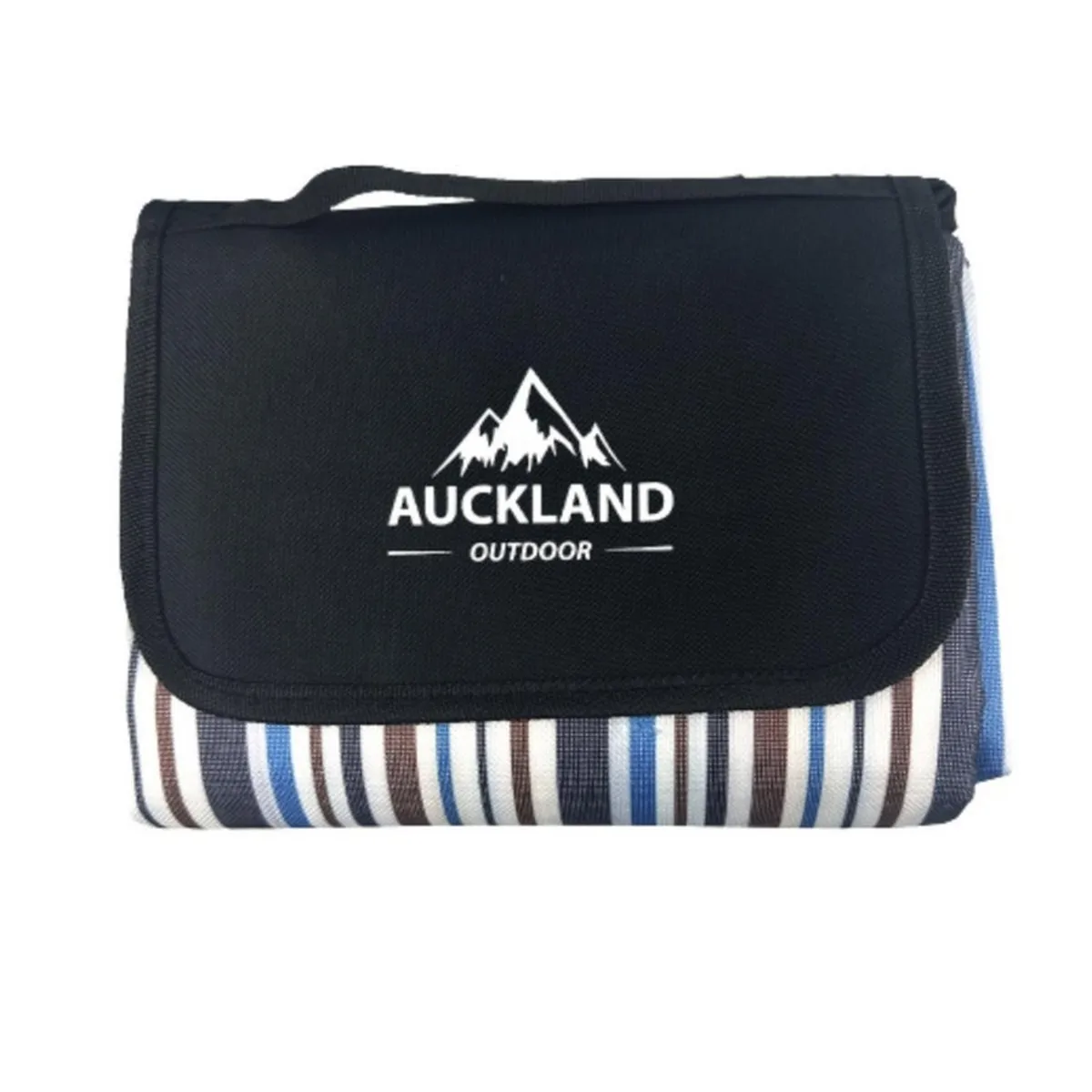 AUCKLAND OUTDOOR - Manta Picnic Impermeable Linea Azul 150X180Cm Camping Playa