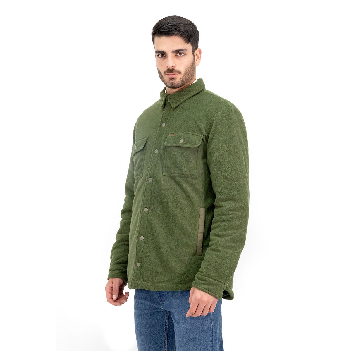 QUEBEC - Chaqueta Polar Quebec Grizzly Verde Oliva