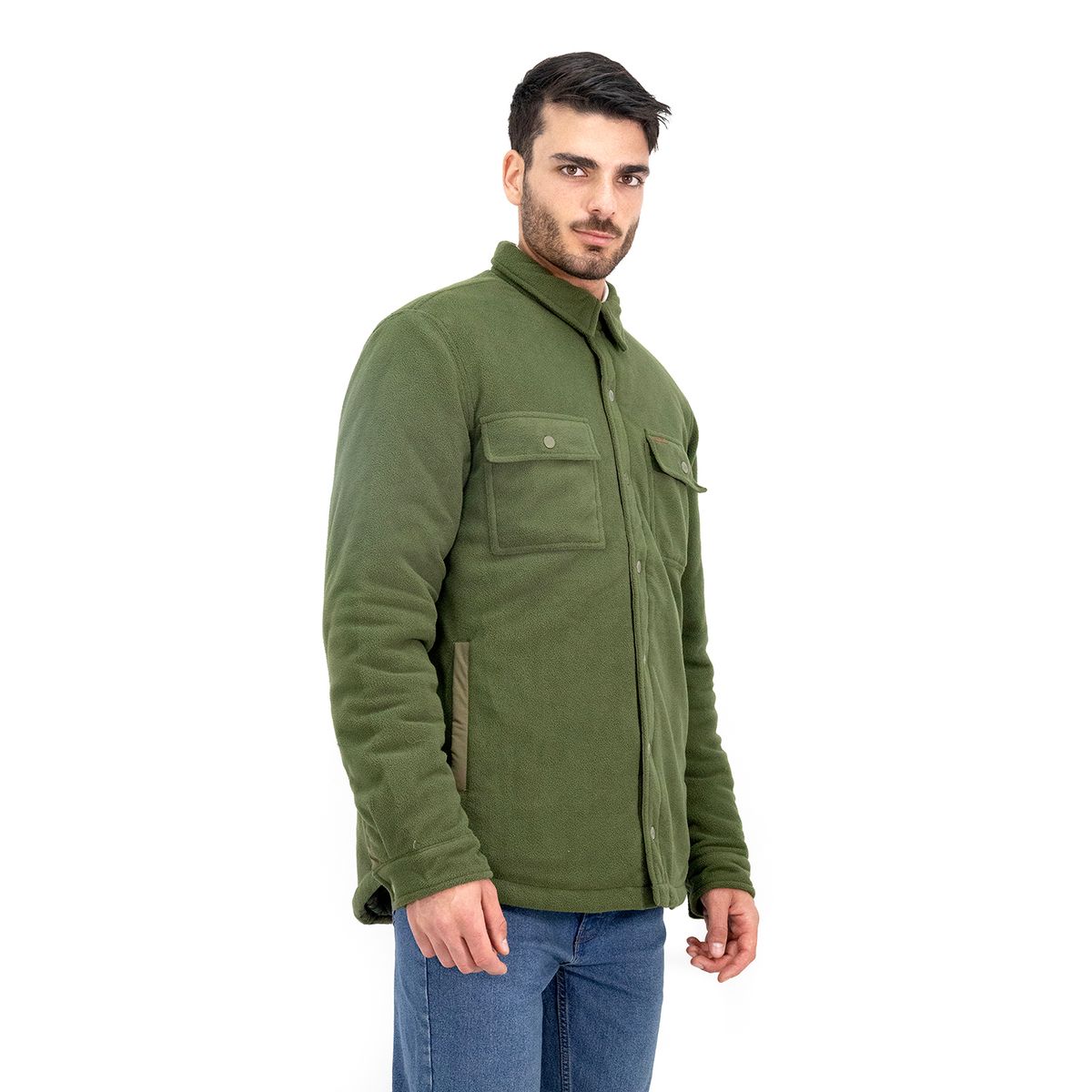 QUEBEC - Chaqueta Polar Quebec Grizzly Verde Oliva