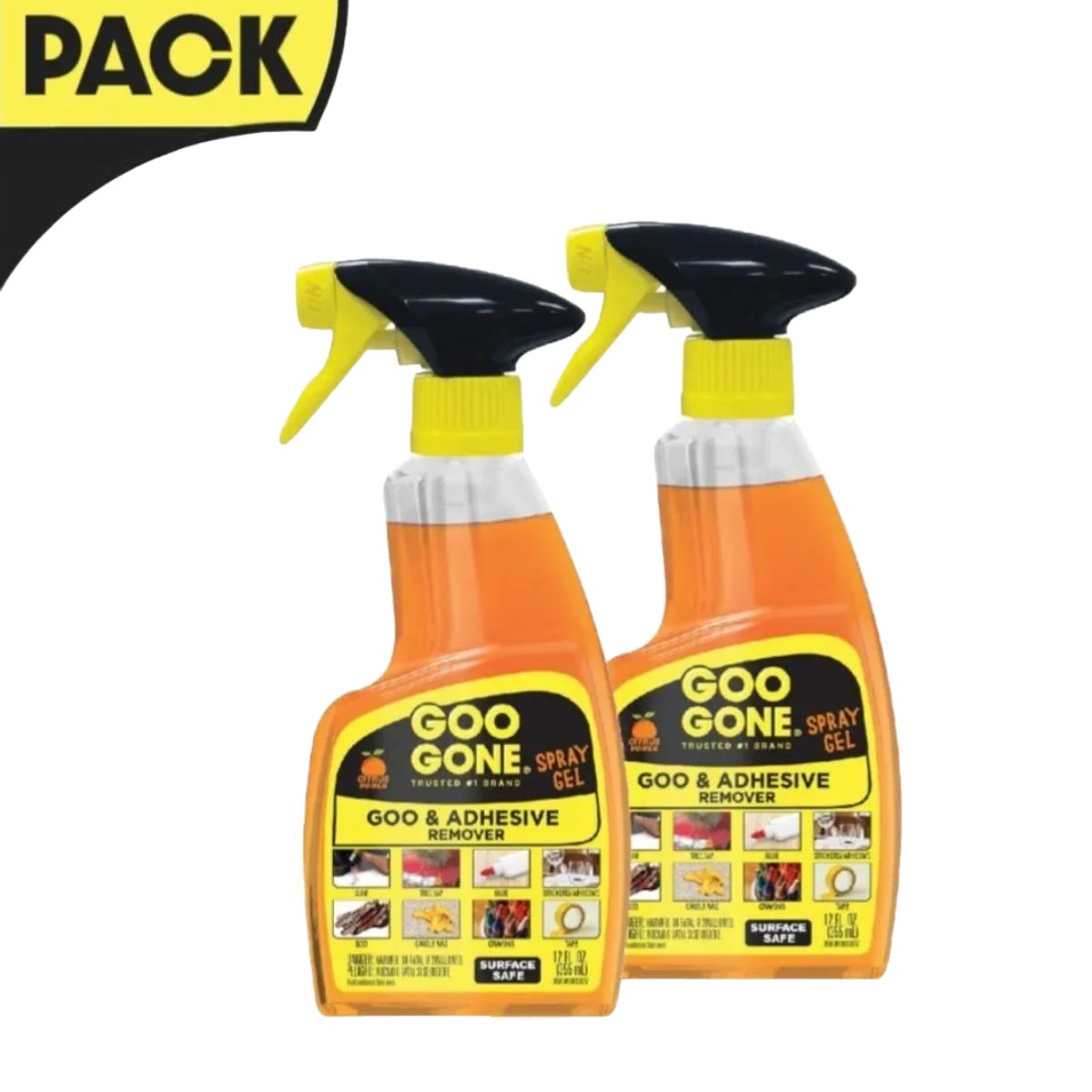 GOO GONE - Removedor de Adhesivos Spray Gel Goo Gone 2 x 355 ml GOO GONE