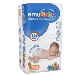EMUBABY - Pañales Premium - Talla P (p) - 42 Uds.