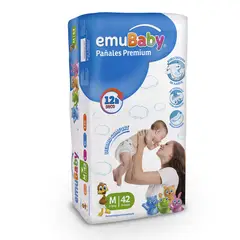 EMUBABY - Pañales Premium - Talla M (m) - 42 Uds.