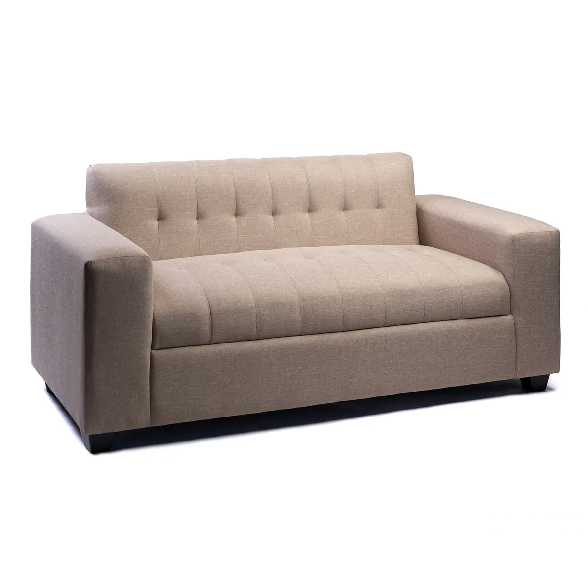 MUEBLES NEW - SOFA DOS CUERPOS BEIGE LINO.
