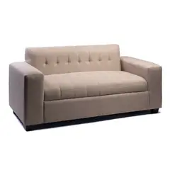 MUEBLES NEW - SOFA DOS CUERPOS BEIGE LINO