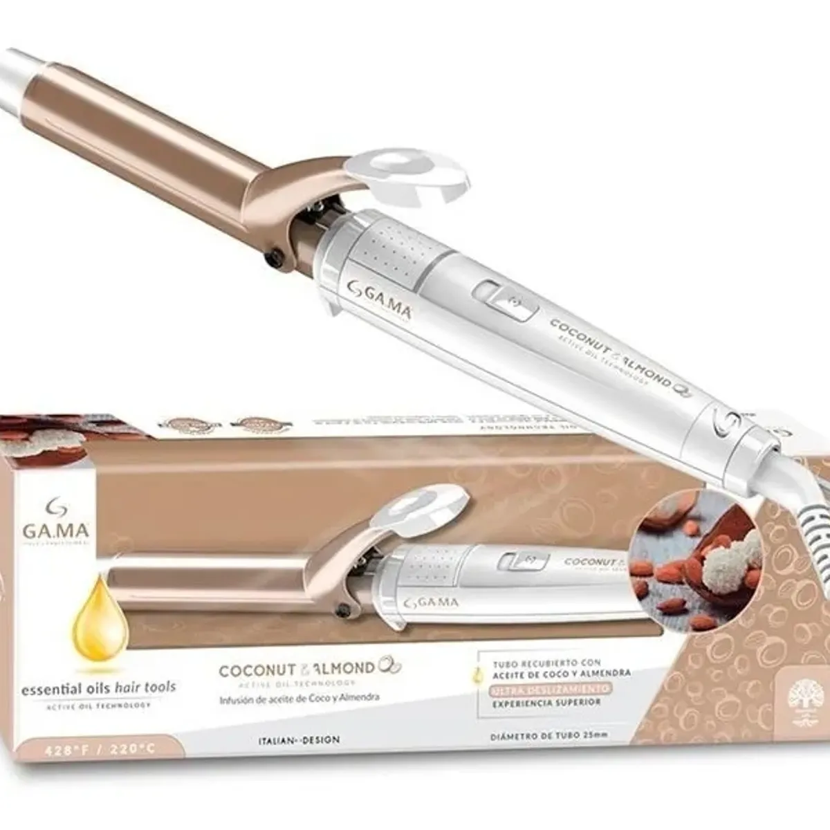 GAMA - Ondulador Rizador Ga.ma Coconut & Almond 25 Mm