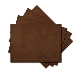 DAVANTI - Set 4 Individuales Café Rectangular