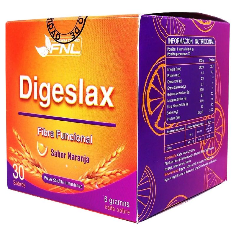 FNL - Digeslax : Polvo Fnl Caja 30 Sobres. Fibra Natural