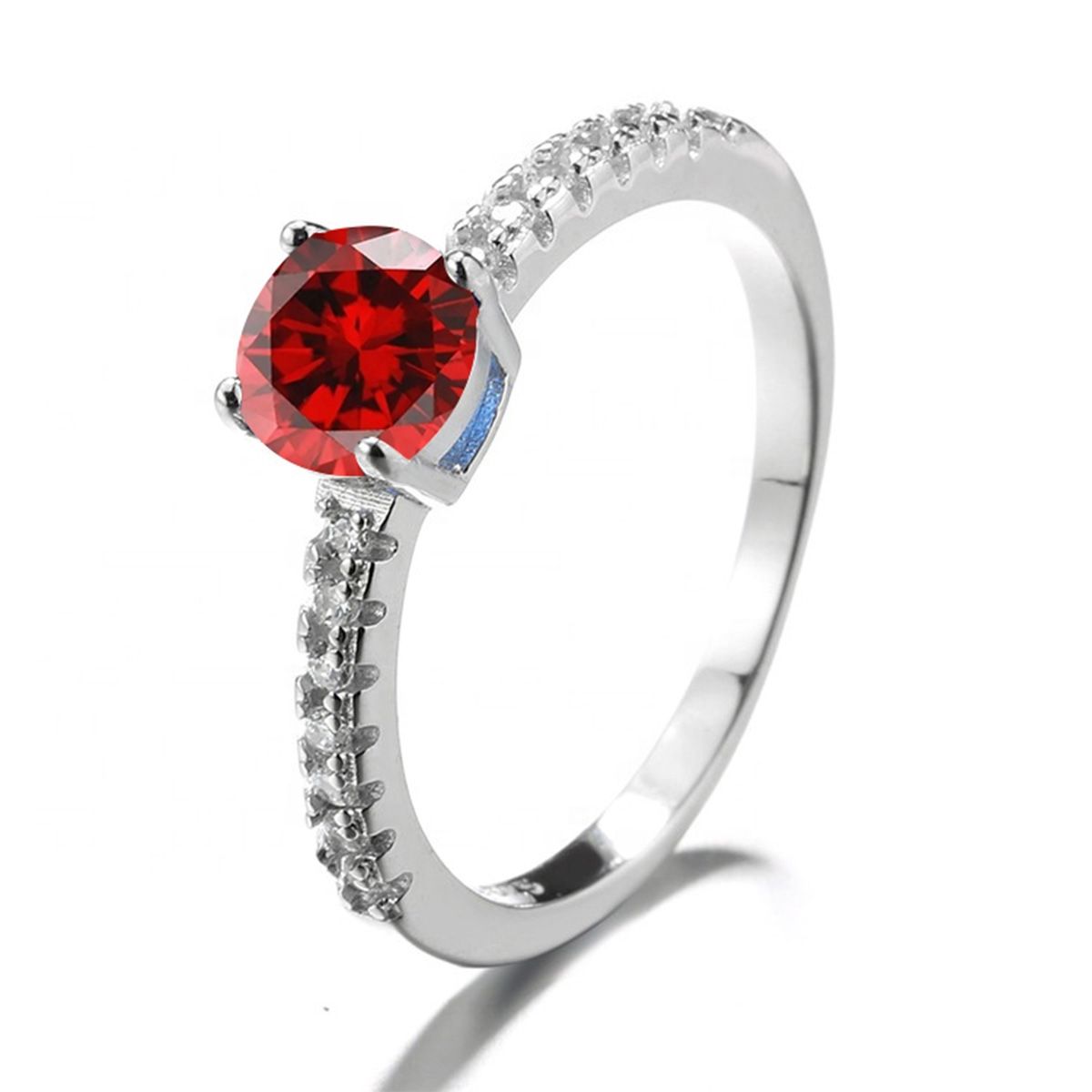 GENERICO - Anillo Plata 925 Circones Compromiso Diseño Elegante Mujer Joya