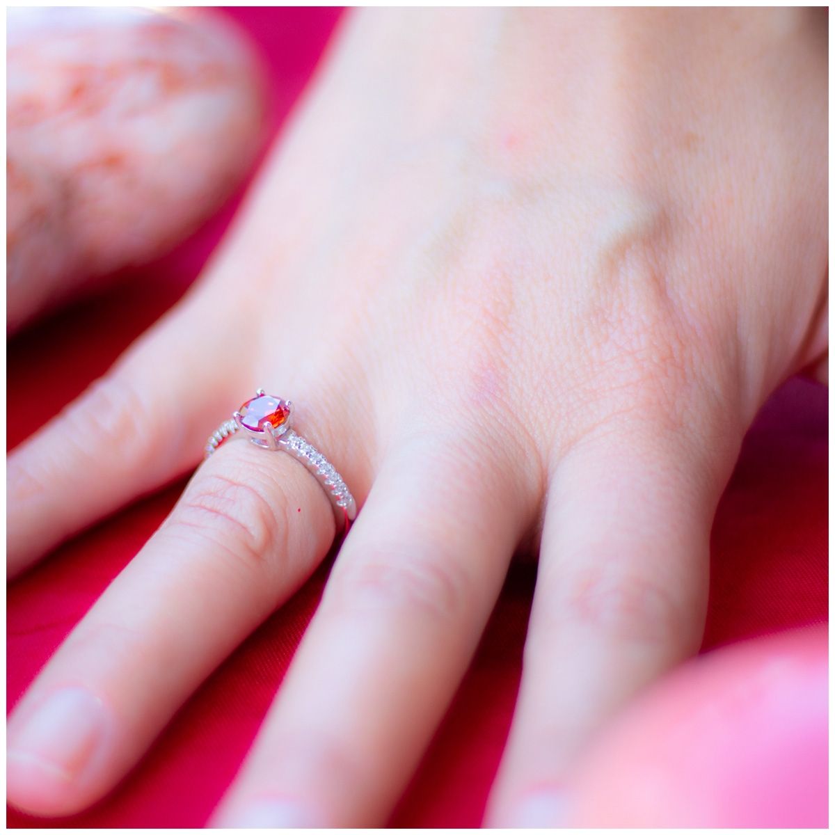 GENERICO - Anillo Plata 925 Circones Compromiso Diseño Elegante Mujer Joya