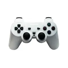 DBLUE - Joystick D-Shock Control Alambrico Para PC USB Blanco