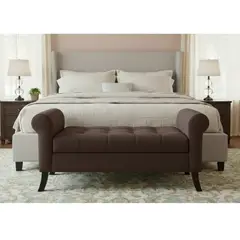 GENERICO - Banqueta Baúl New Alejandria Color Café