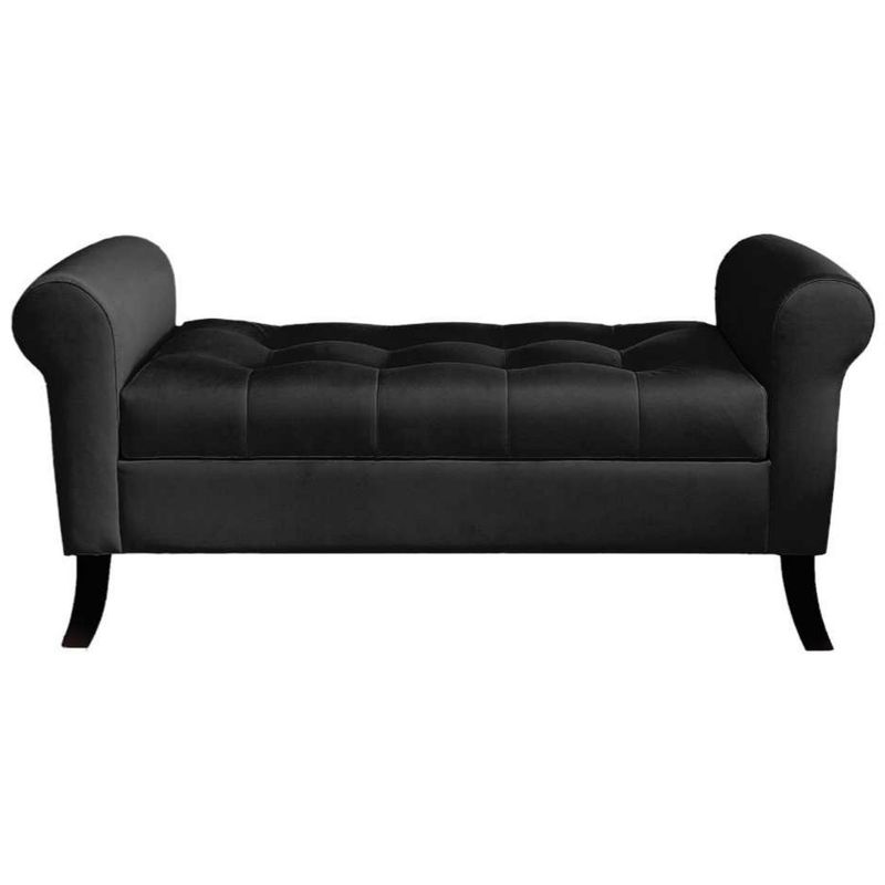 GENERICO - Banqueta Baúl New Alejandria Color Negro