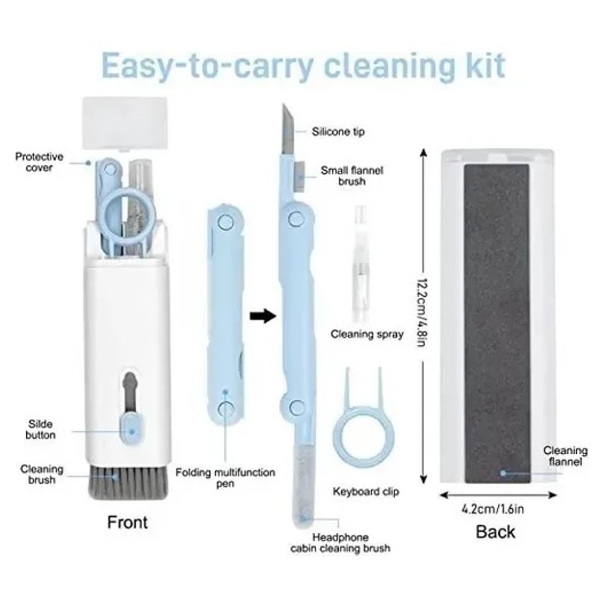 GENERICO - Kit Limpieza Teclado Celular Pc Audifonos 7 En 1 Top Amazon