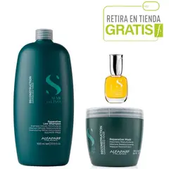 ALFAPARF MILANO - ALFAPARF Kit Shampoo XL+ Mascarilla Reconstrucción Cristal líquido