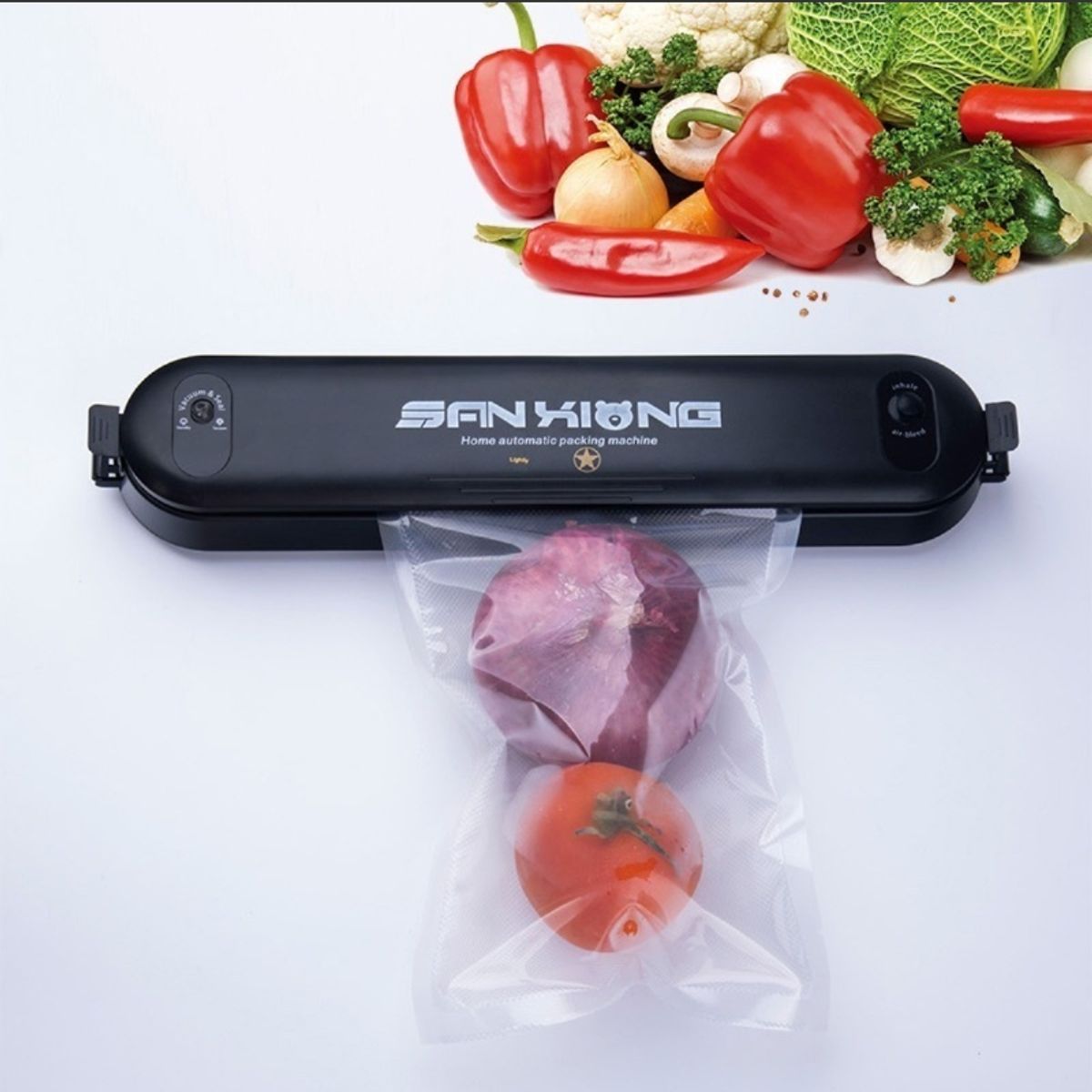 GENERICO - Maquina Selladora Al Vacío Alimentos Sellador 90w Hogar