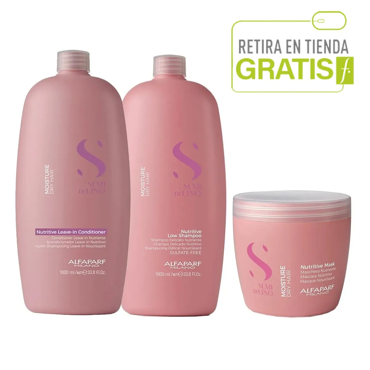 ALFAPARF MILANO - ALFAPARF Kit Shampoo+  Acondicionador+  Mascarilla Nutrición XL