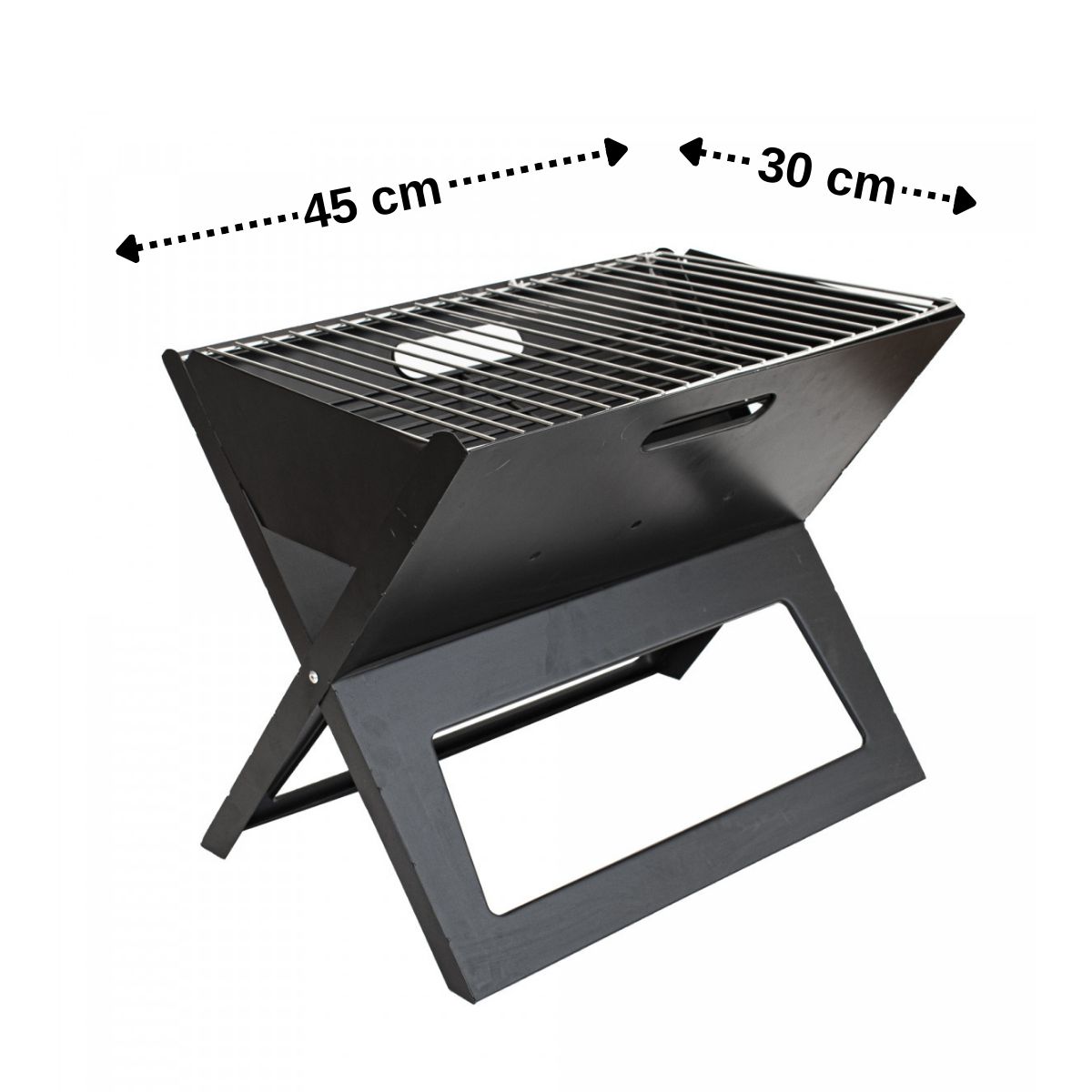 GENERICO - PARRILLA PARA ASADO PEQUEÑA 30X45CM BIGHOUSE-MIMBRAL