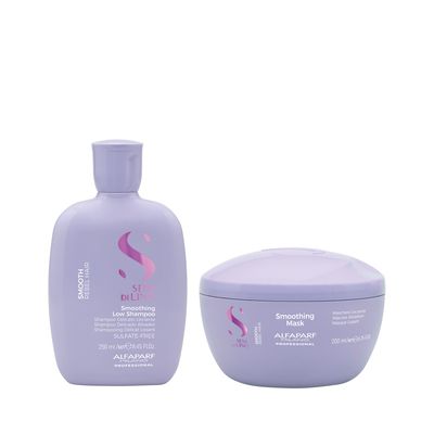 Imagen 2 del producto ALFAPARF Shampoo+ Máscara Alisadora Cabellos Rebeldes Smooth