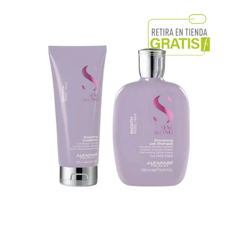 ALFAPARF MILANO - ALFAPARF Shampoo+  Acondicionador Alisador Cabellos Rebeldes Smooth