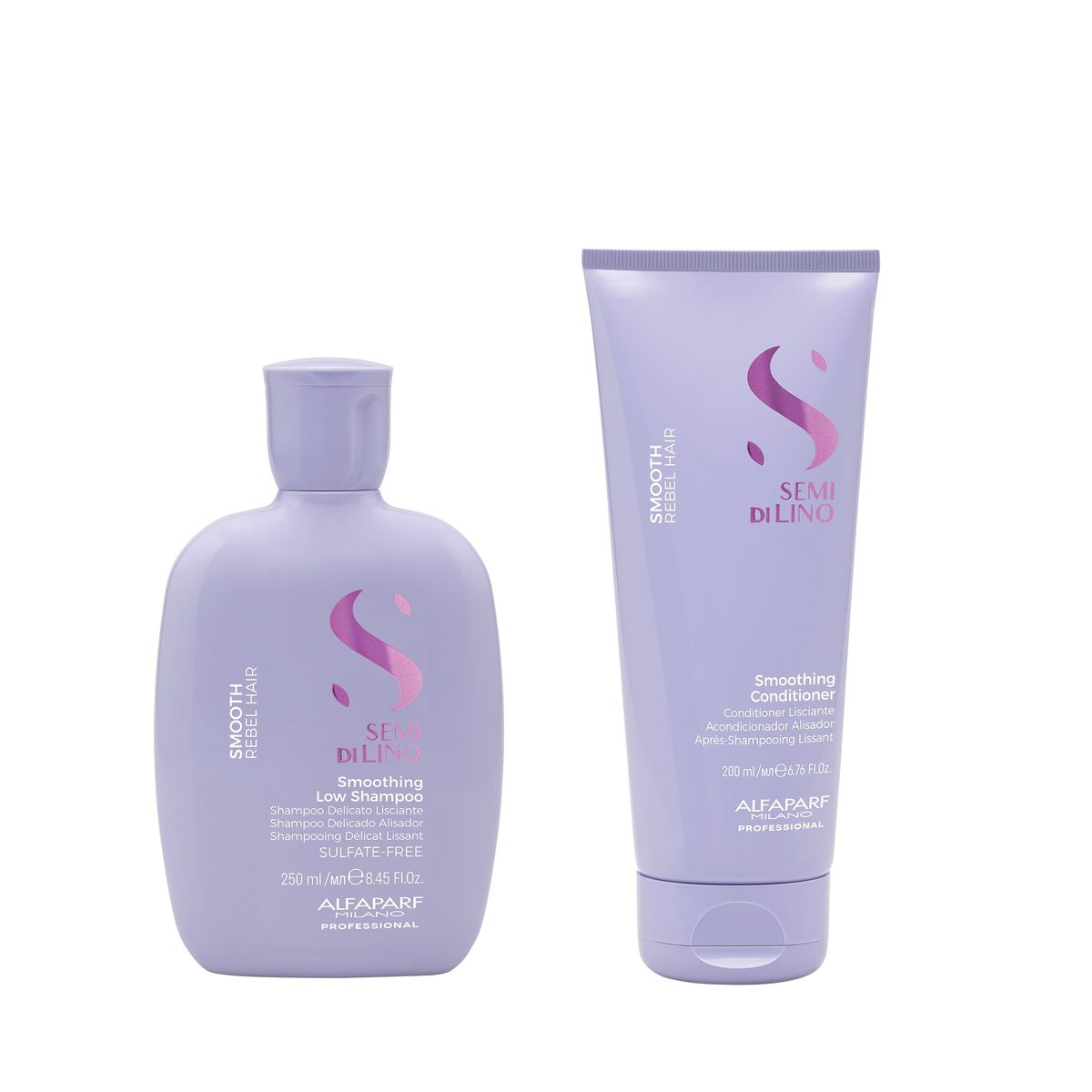 ALFAPARF MILANO - ALFAPARF Shampoo+  Acondicionador Alisador Cabellos Rebeldes Smooth