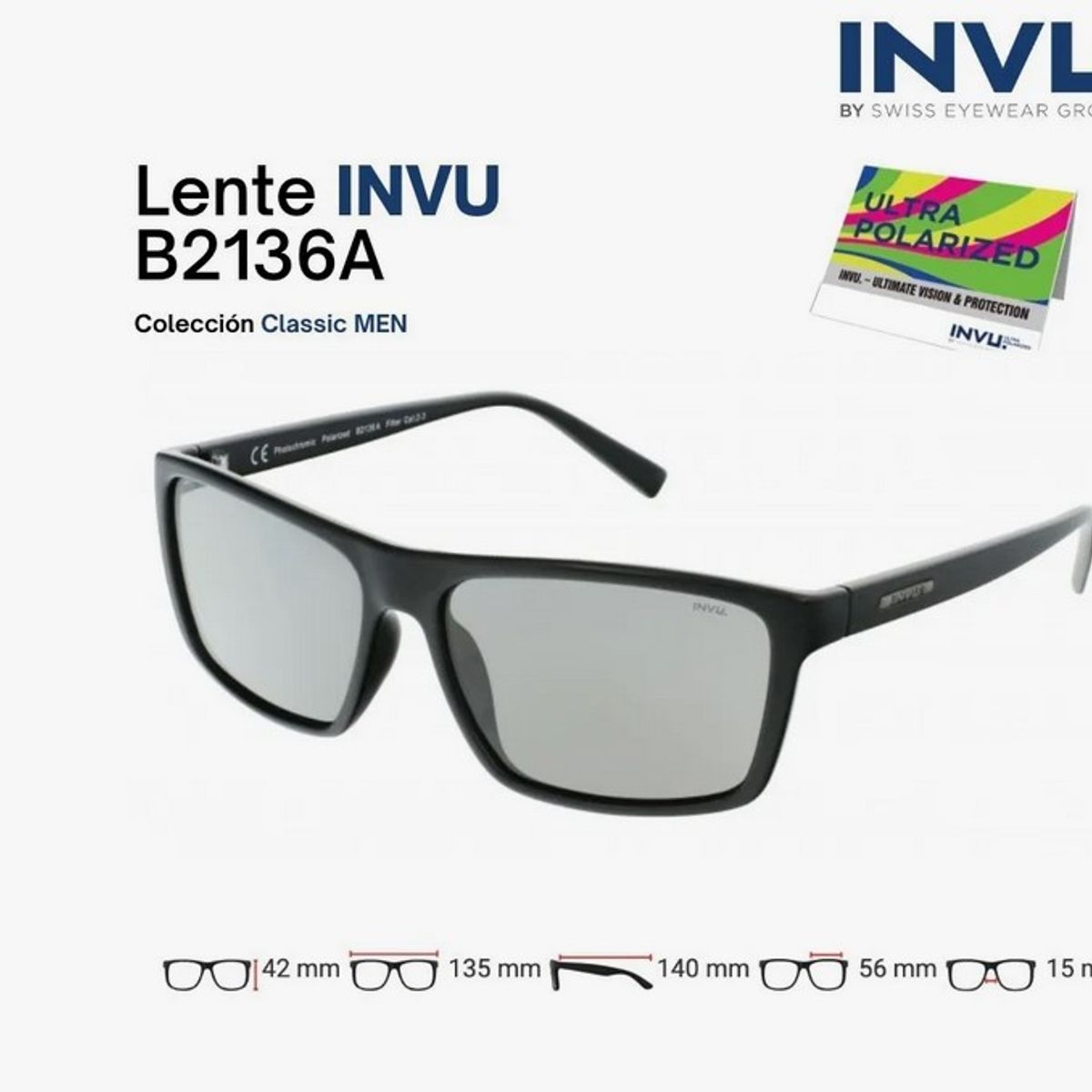 INVU - Lentes de Sol Invu UV 400 Ultra Polarizados B2136